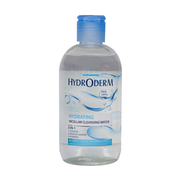 hydroderm face lips and eyes hydrating micellar cleansing waterr