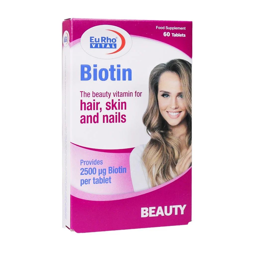 Eurho Vital Biotin 2500 Mcg 60 Tabs min