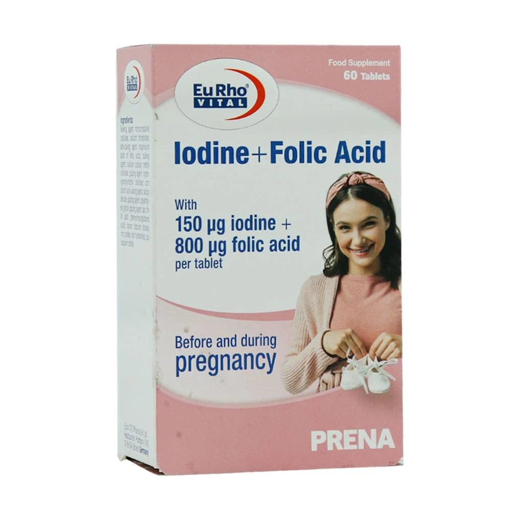 Eurhovital Iodine And Folic Acid 60 Tablets min