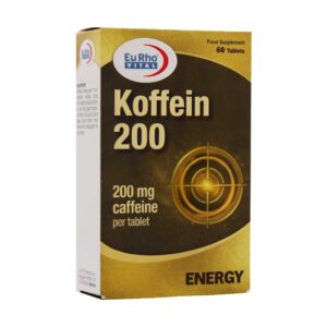 قرص کافئین 200 میلی گرم یوروویتال 60 عددی